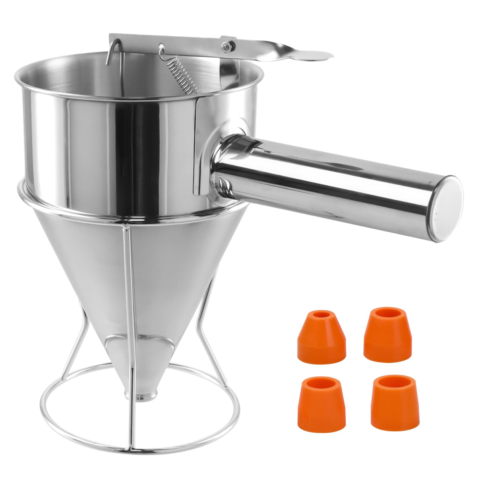 Distributeur De Pâte à Crêpes En Acier Inoxydable, Entonnoir à Piston