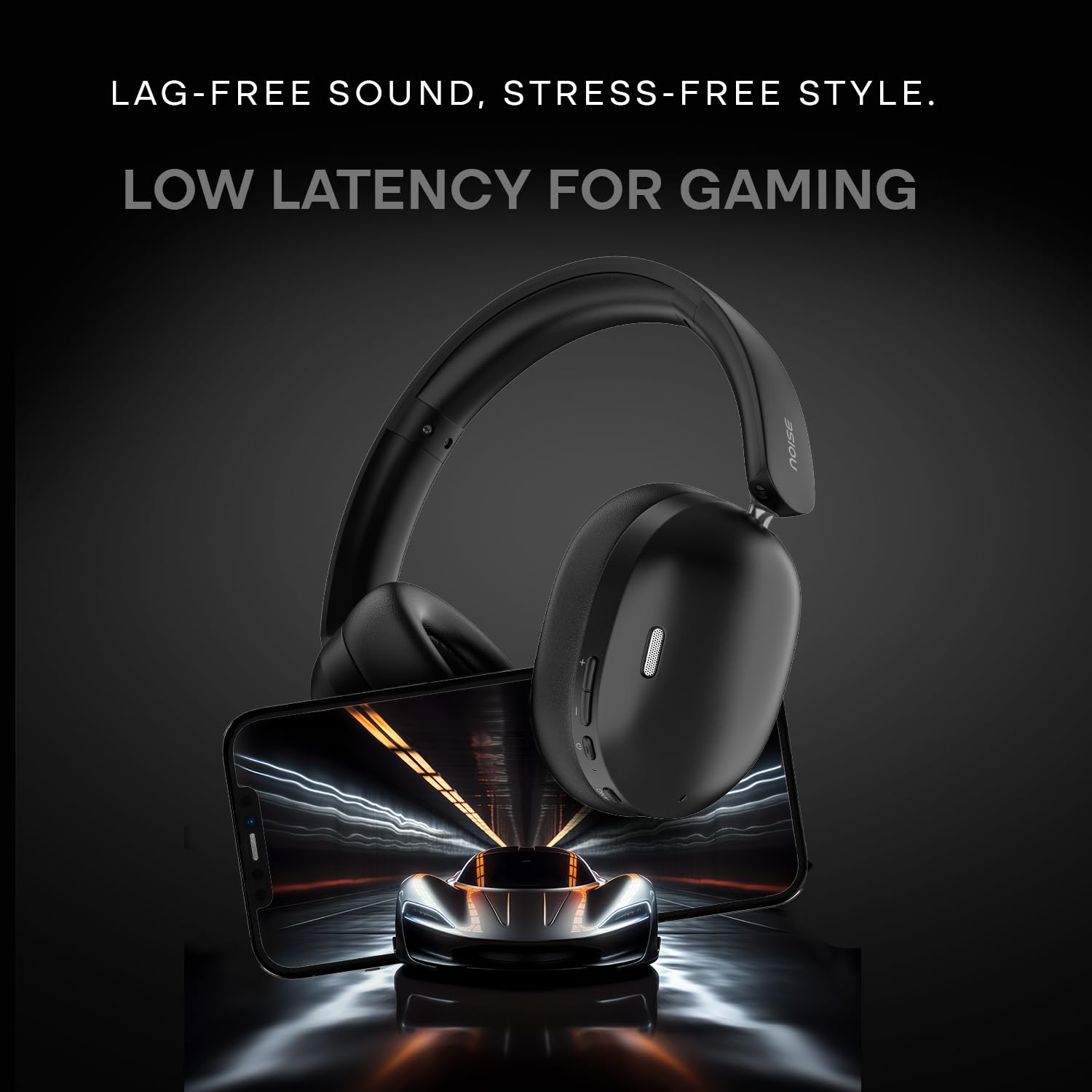Noise Newly Launched Airwave Max XR Wireless Over-Ear Headphones with 120H Playtime, ANC, HFA Tech, Spatial Audio, Dual Pairing,BT V6.0(Pearl Beige) — Amazon image 10