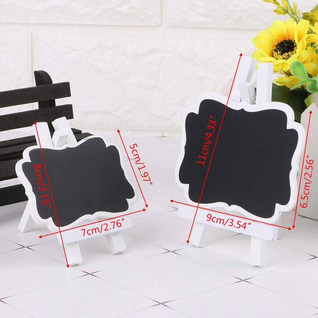 Wooden Chalkboard Blackboard Frame Message Table Number Wedding Party Decor Place Card Holders for Table Gold