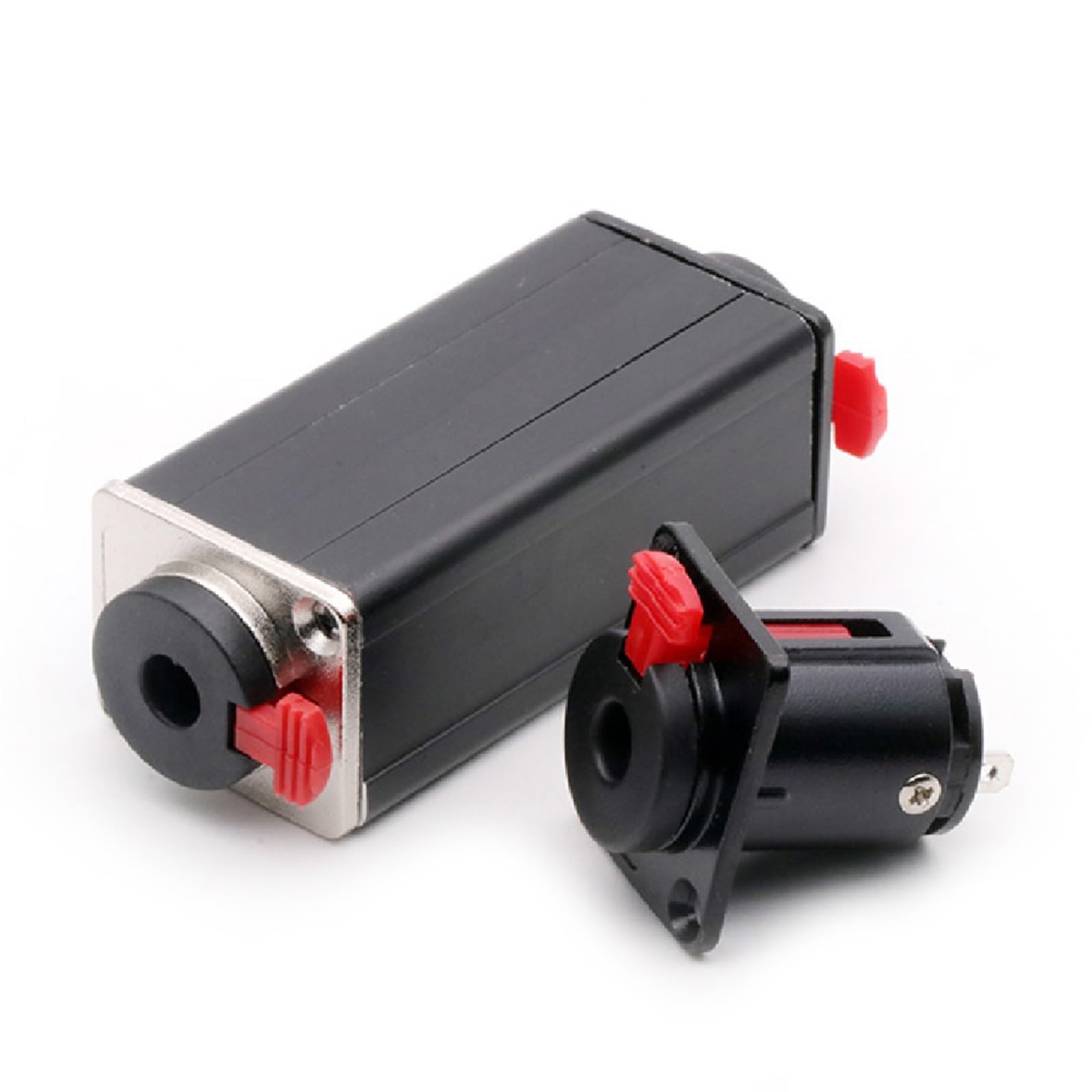Kupplung, 3-polig, XLR-Klinke, 6,35 mm, Buchse, Buchse, Kupplung, Verlängerung, gerader Adapter, Metall, Silber, 10 Stück