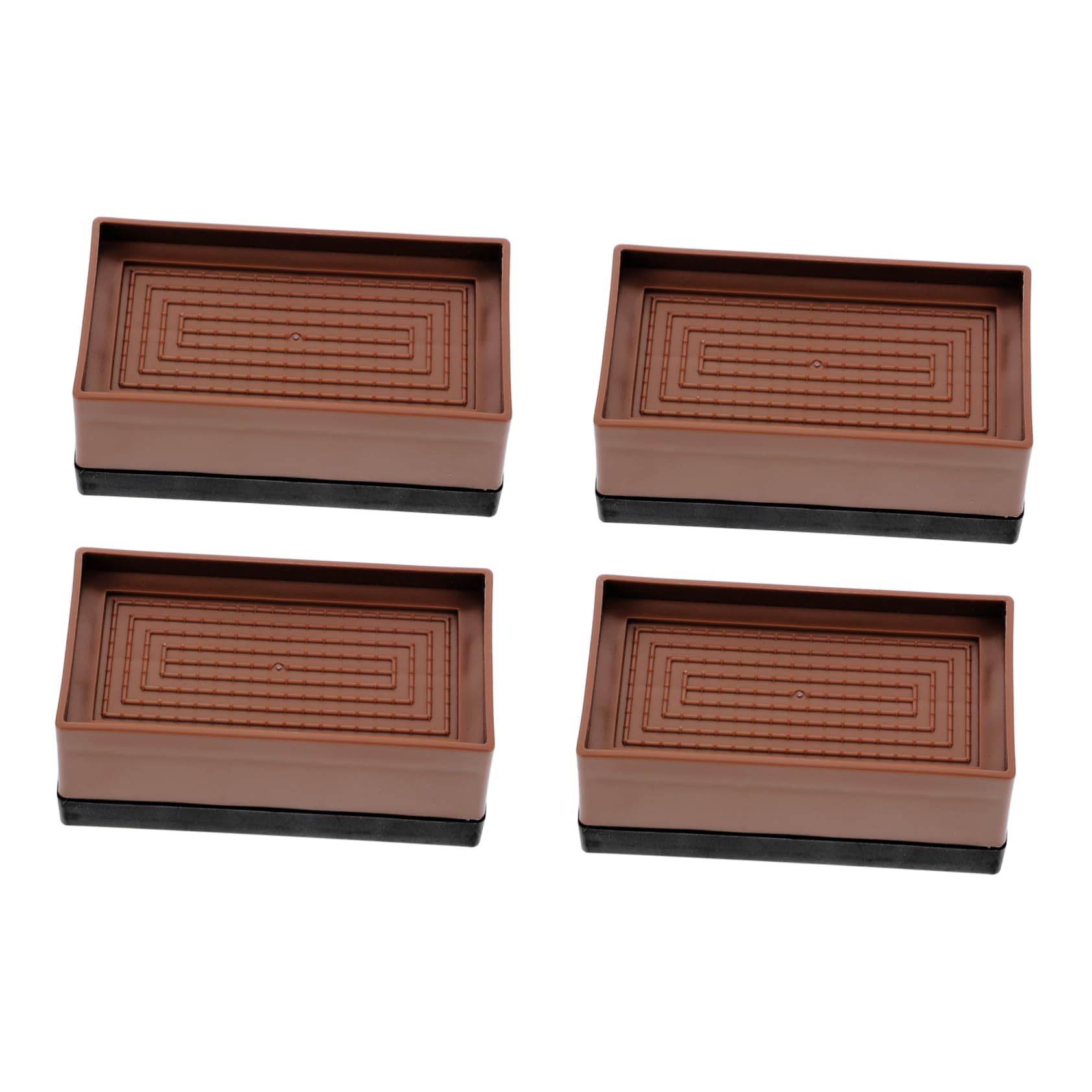 HOODANCOS 4pcs Non- Furniture Risers Height Pads for Sofas Beds Tables Sturdy Leg Elevators for Enhanced Storage Easy Cleaning TPU Material