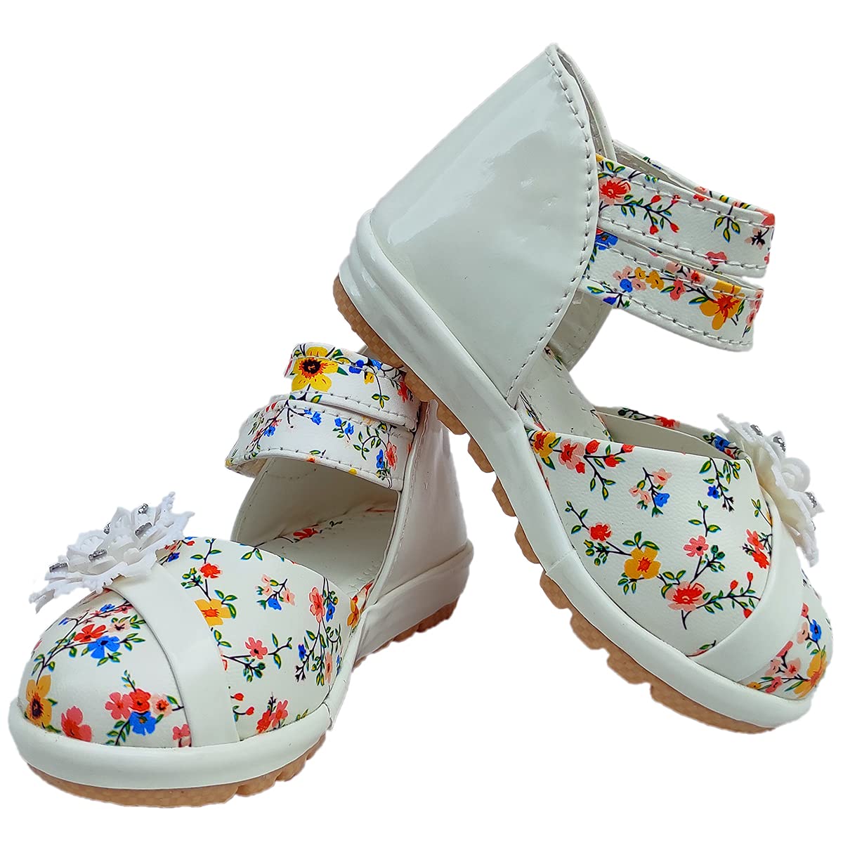 Soft feet Fut Fettoe Baby Girls Cute Sandal Bellies, LED Light Girls Bellie | Stylish, Comfortable, Lightweight | Daily use, Walking Shoes for Baby Girls