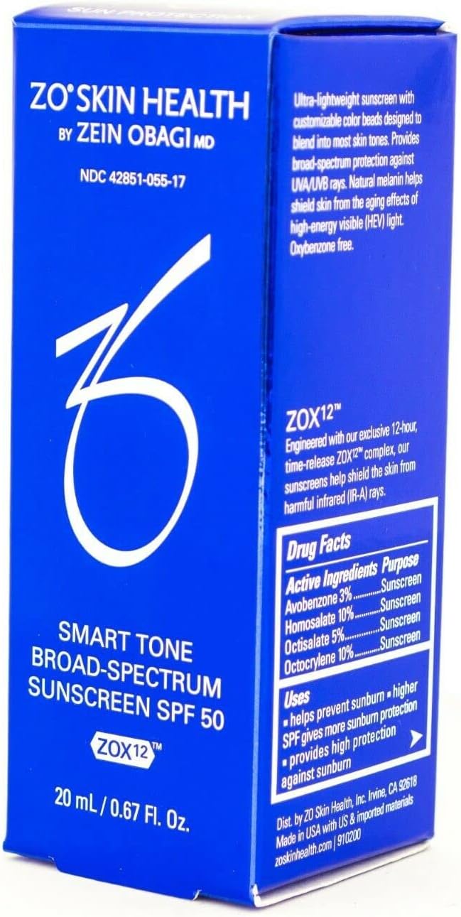 ZO Skin Health Smart Tone Broad-Spectrum Sunscreen SPF 50 Travel Size 0.67 Fl Oz