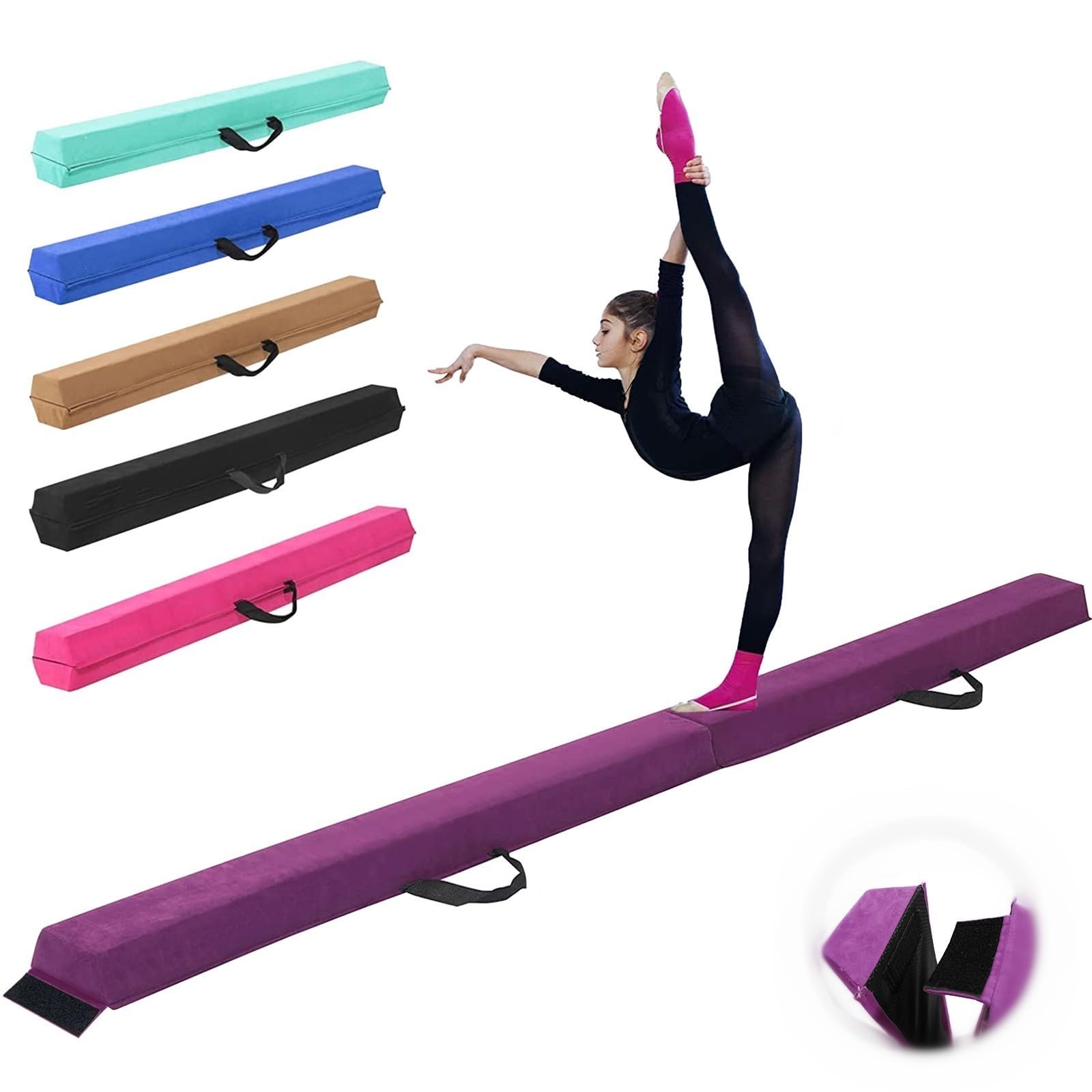 Buy 240/270/300 CM Folding Gymnastics Balance Beam Kids Training Beam