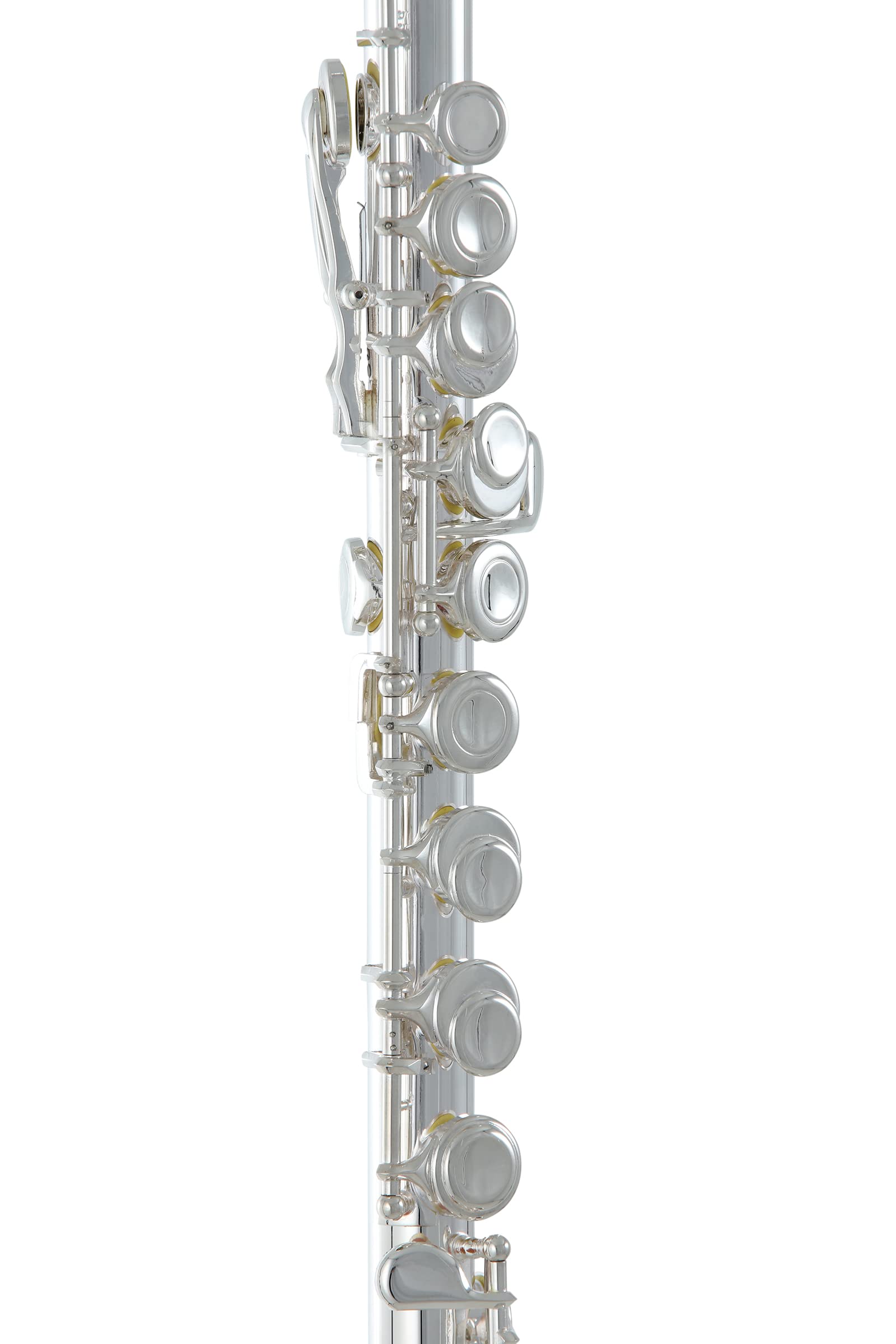 Roy Benson Kinder Querflöte FL-102, Flöte (Neusilber-Mechanik, mit Finger-Buttons, erstklassige PISONI Polster, inkl. Wischerstab und Putztuch, leichtes Rechtecketui mit Rucksackgarnitur), Silber