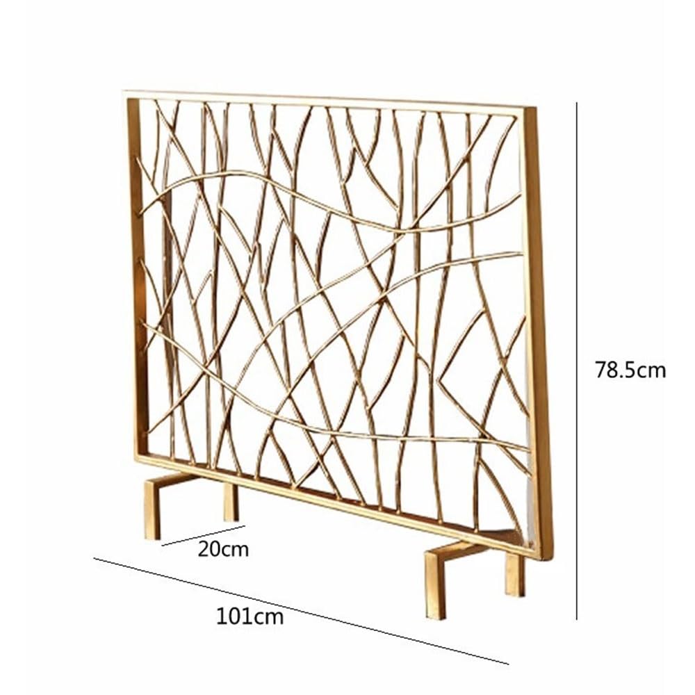 Salvachispas Chimenea Barandilla Protectora ignífuga for Chimenea Golden Home con Malla metálica Vertical for Protector Chimenea