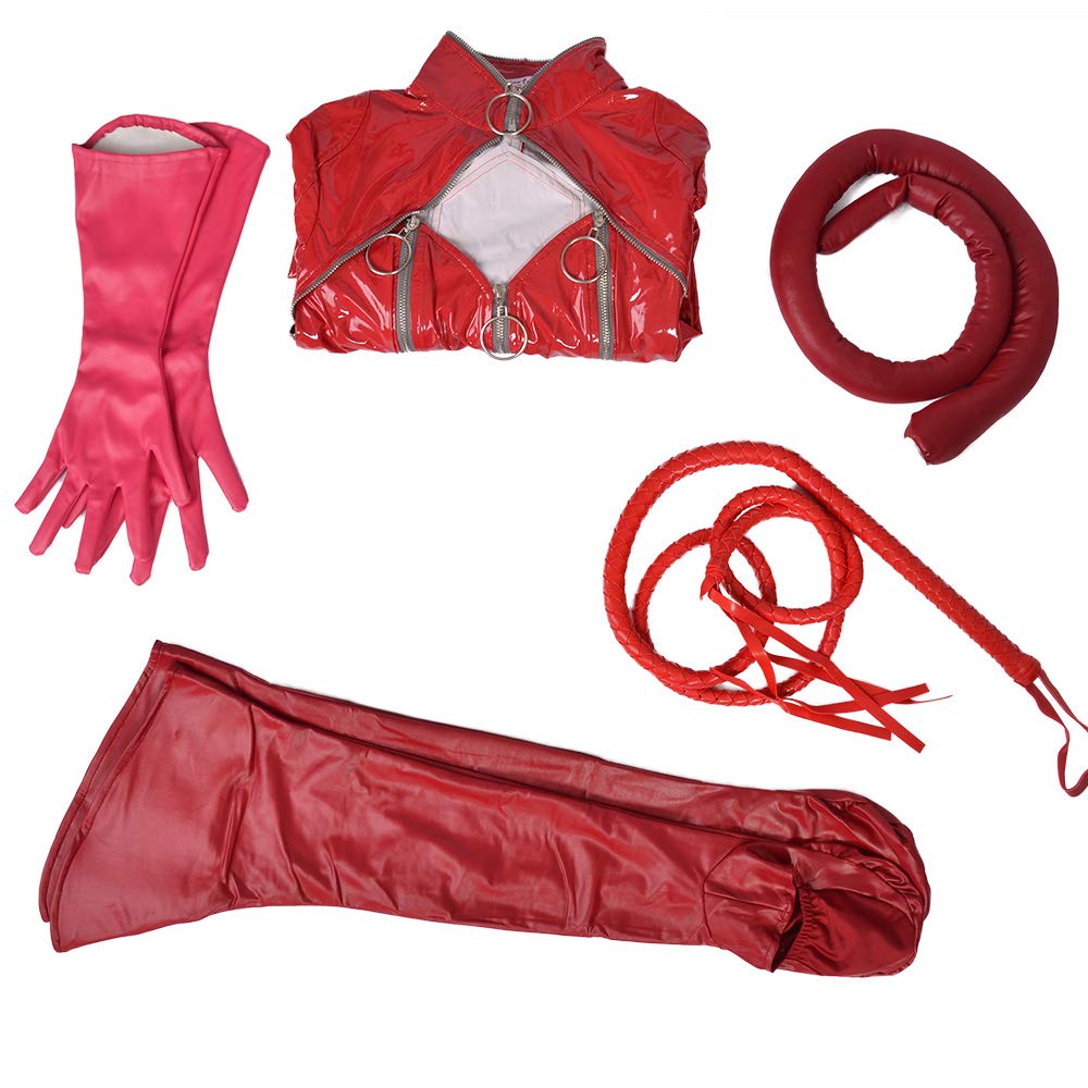 miccostumes Women's Costume Thief Cat Cosplay Skin-tight Bodysuit Fullset Tail Gloves And Whip