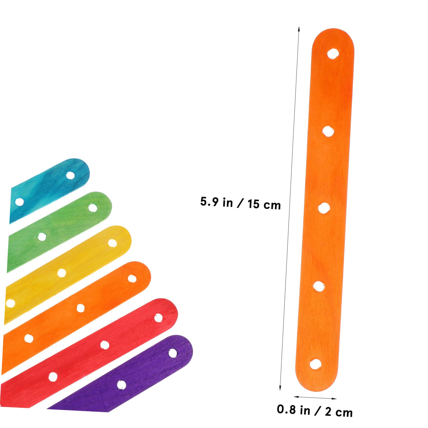 DOITOOL 200piezas Palitos De Helado De Colores Para Manualidades Madera Sin Terminar Para Helado Lengua De Cera y Piruletas