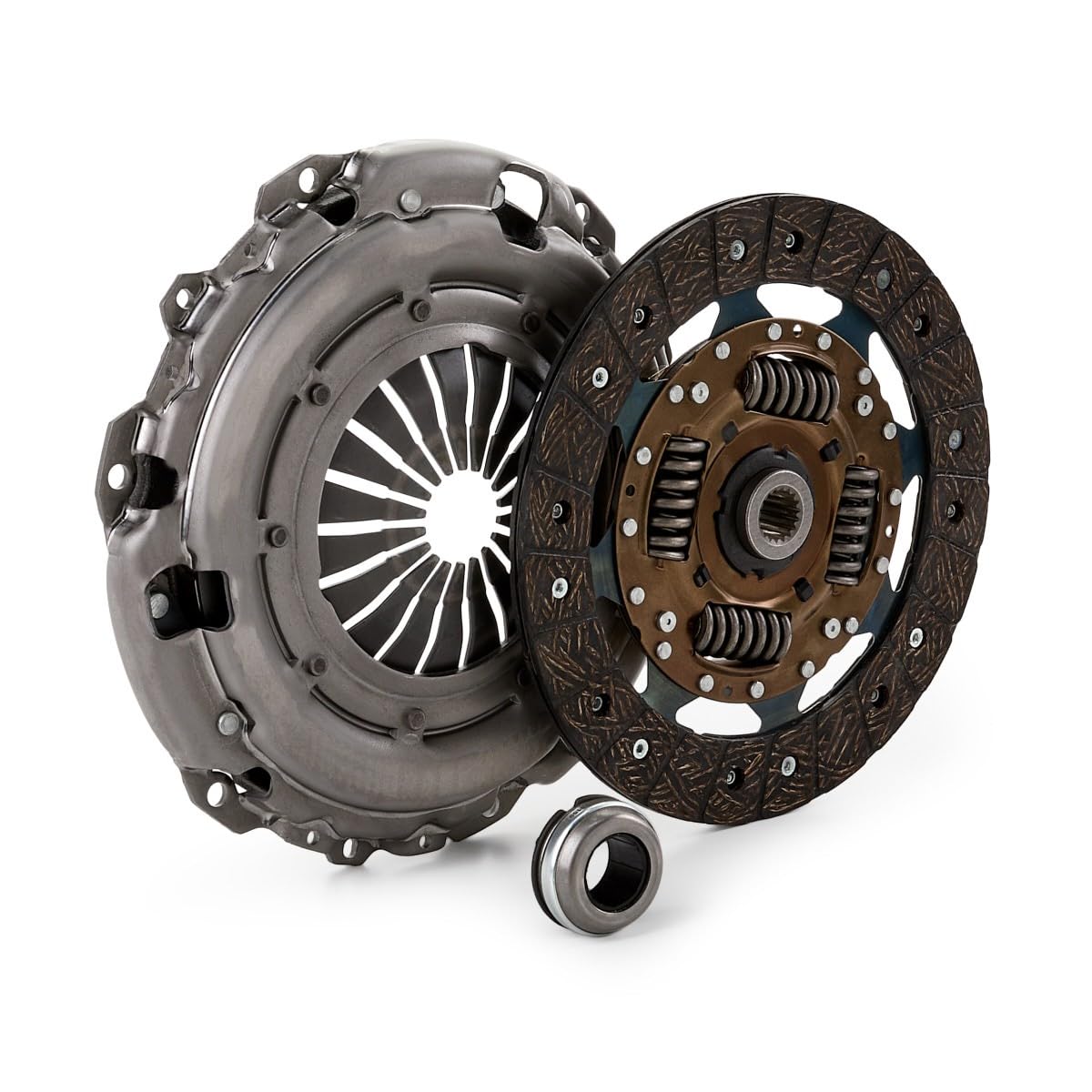 RIDEX 479C0087 Kit de embrague con placa de apriete de embrague con cojinete de desembrague con plato de embrague Compatible con CITROËN C3 II SC
