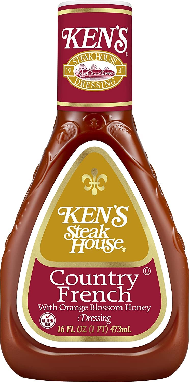 Ken's Steak House Country French Honey Dressing, 16OZ (16 Fl Oz (Pack of 4))