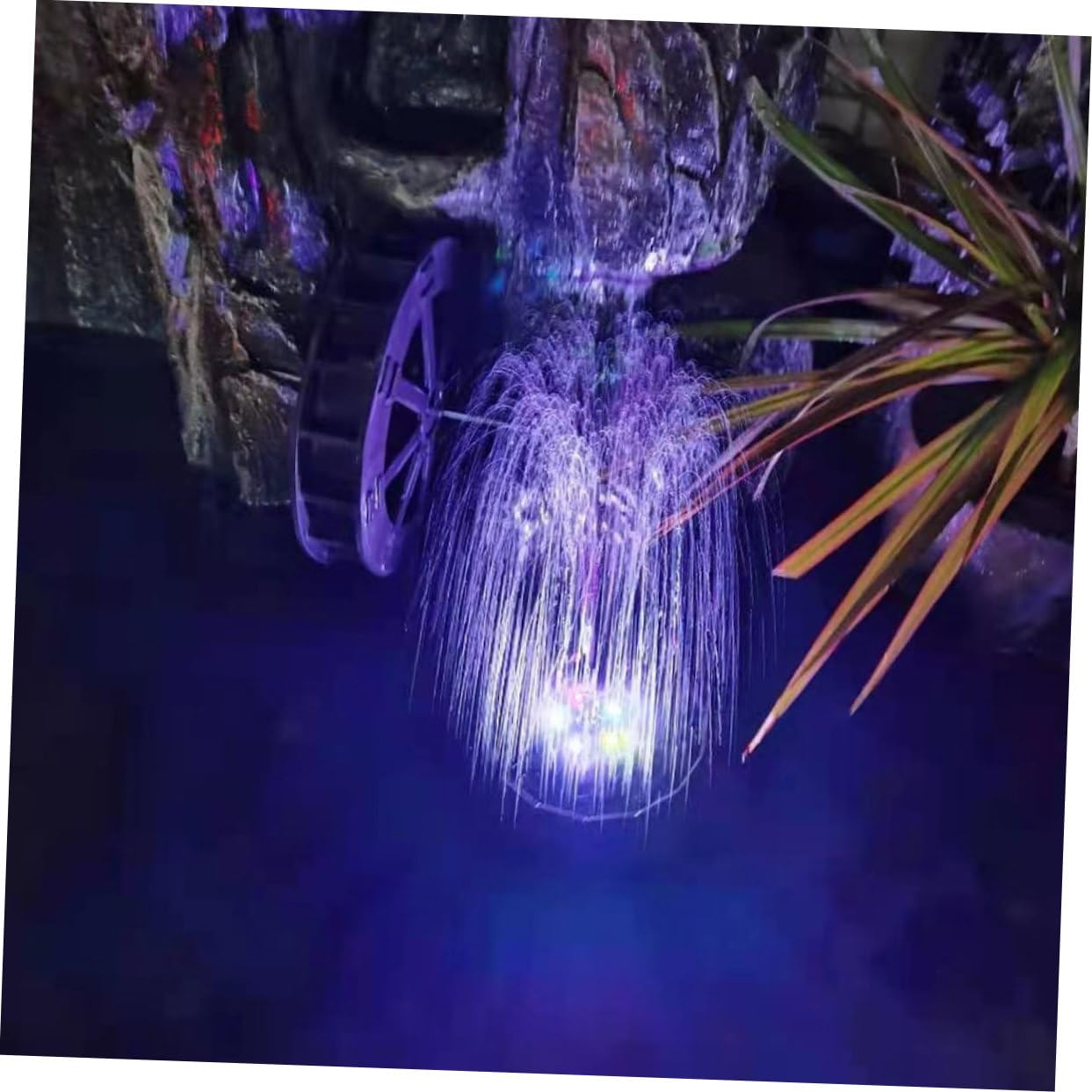 Fontana Solare per Giardino Led, Pompa 3,5 W per Vasca