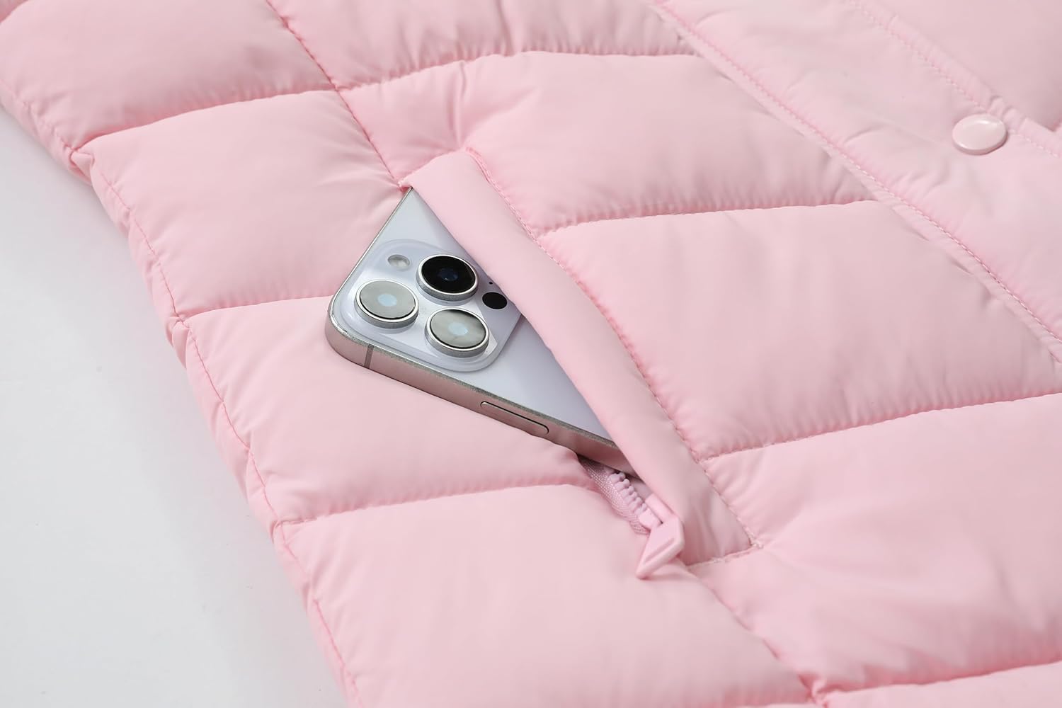 Girls Long Puffer Jacket with Faux Fur Hood,Winter Warm Down Coat for Kids Outerwear - Image 6