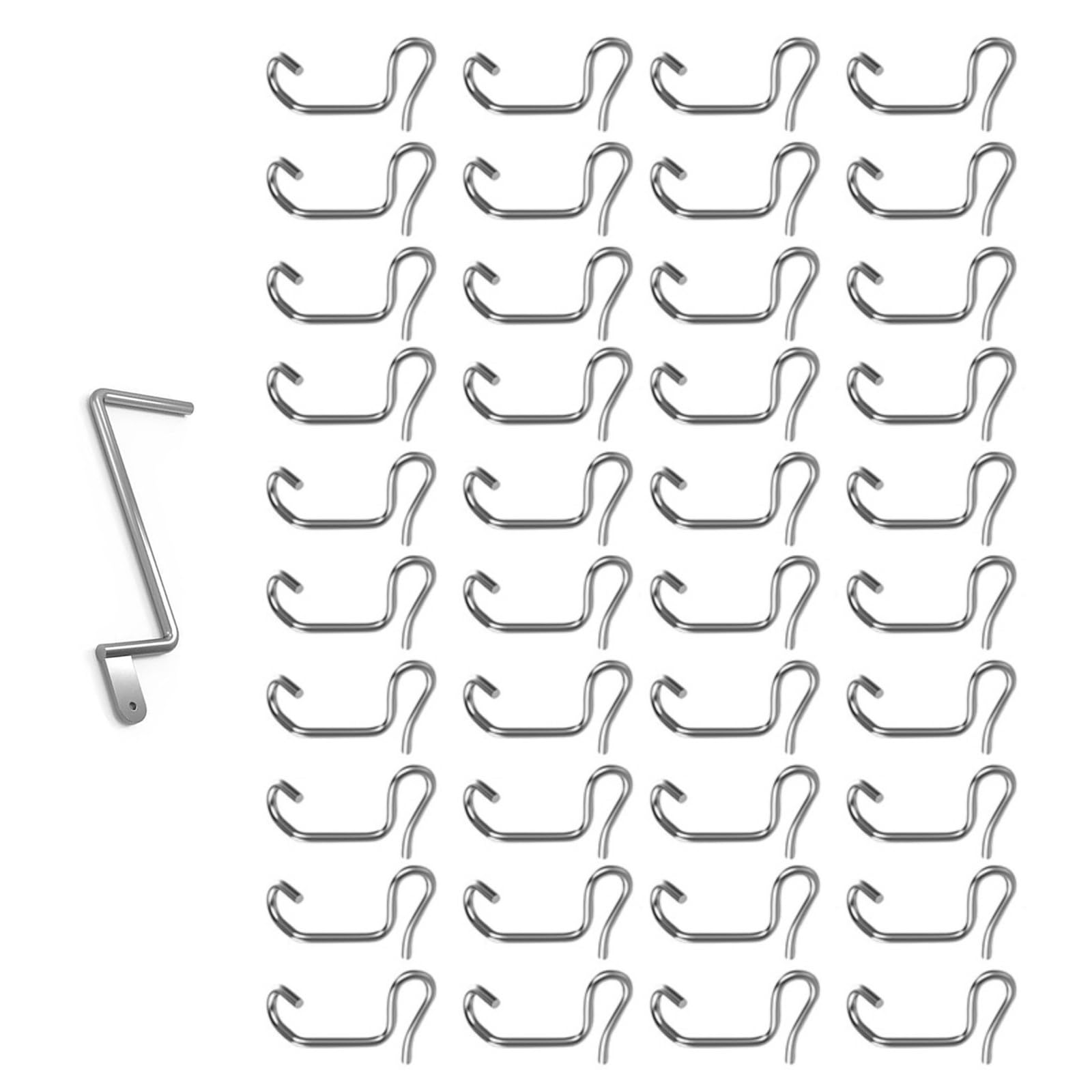Galvanized Wire Fence Tightener 20/30 / 40Pcs, Heavy Duty Tension Grip & Clamps for Farm Pasture Ranch Installation Fence Wire Tightener Tool Set with Tension Handle Heavy Duty Kirsite Plated