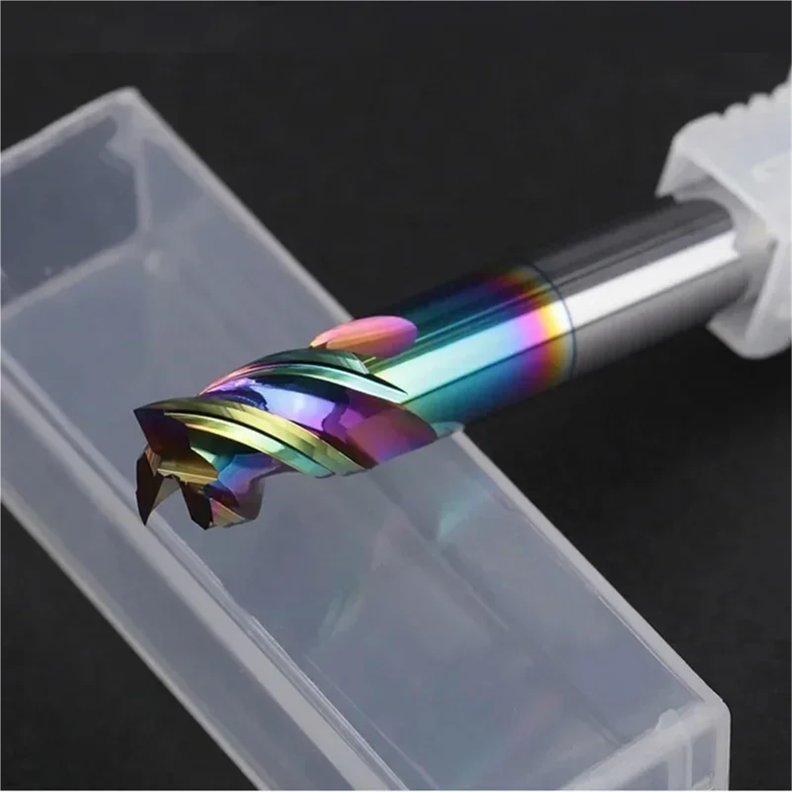 Fresa de aleación, Fresa CNC de carburo 1-12mm, cortador extremo HRC65 DLC, corte corto acero aluminio recubierto, 1 Uds(D10x10xD10x60L,STEEL)
