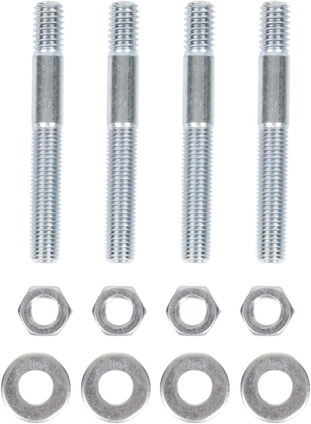 Carburetor Studs Kit, 2‑1/2in Carburetor Mounting Kit Metal