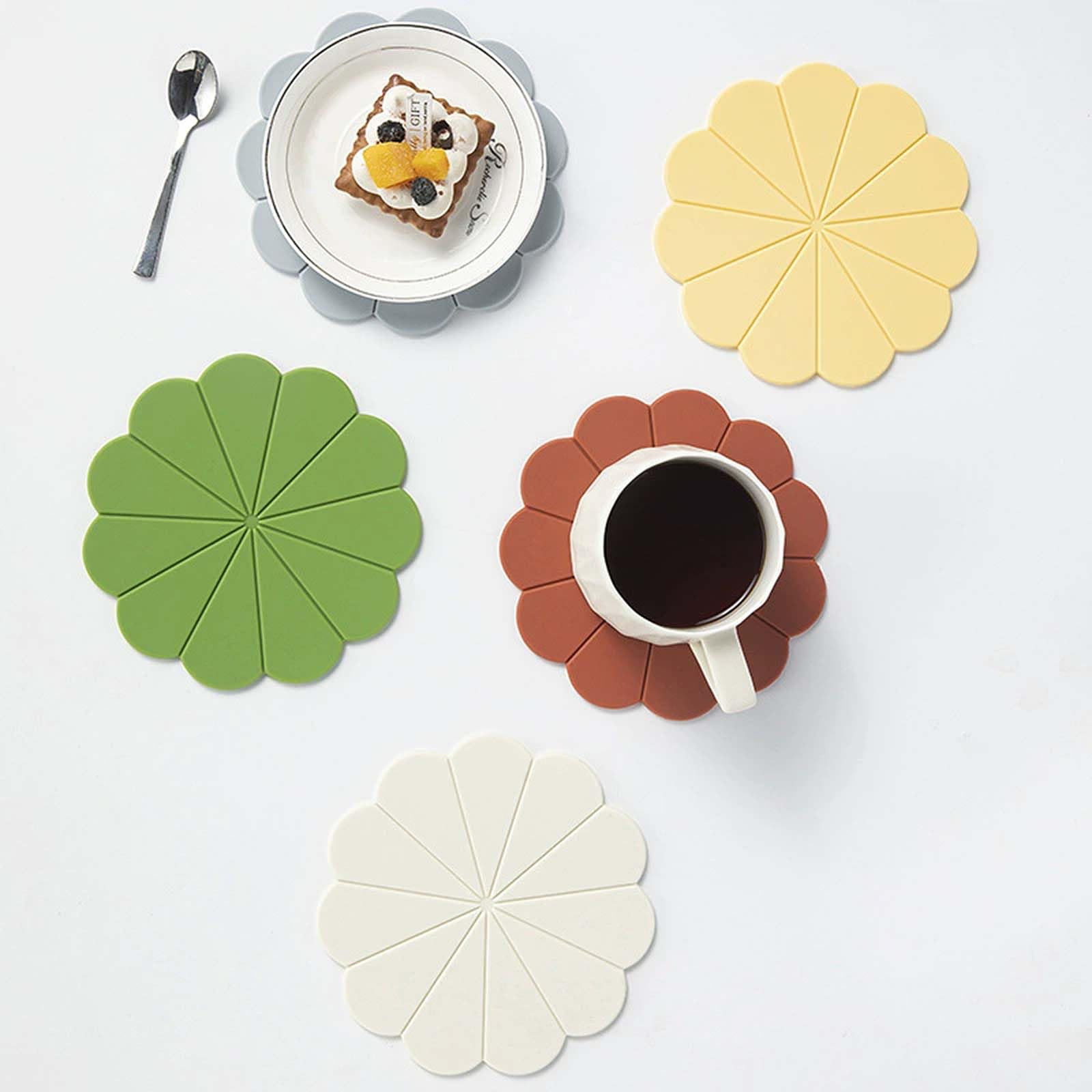 Dessous de Plat en Silicone avec Support de Rangement,