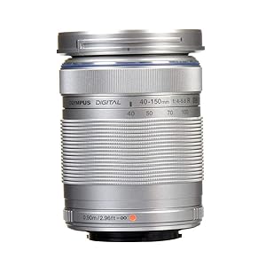 OM SYSTEM OLYMPUS M.Zuiko Digital 40-150mm F4.0-5.6 R Silver For Micro Four Thirds System Camera, 3.75x Zoom Lens, Portable Design OM SYSTEM OLYMPUS M.Zuiko Digital 40-150mm F4.0-5.6 R Silver For Micro Four Thirds System Camera, 3.75x Zoom Lens, Portable Design
