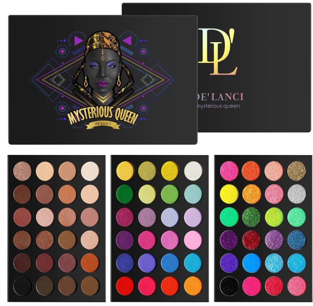 NAILSBAR 72 Color 3 Fold Mysterious Queen Eyeshadow Palette-image-1