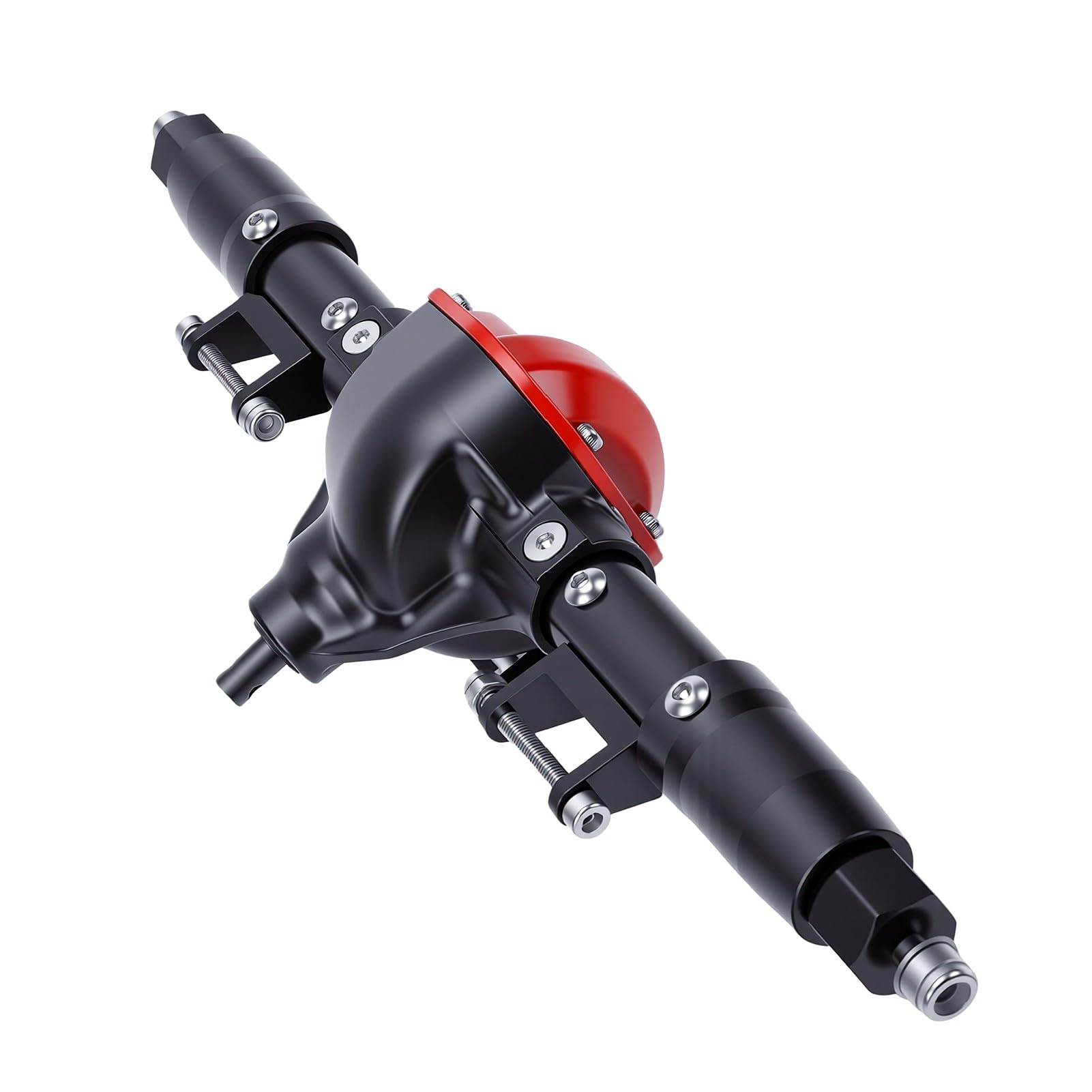 Drfeify Eje Trasero de Oruga RC, Reemplazo de Piñón Alto de Aluminio para