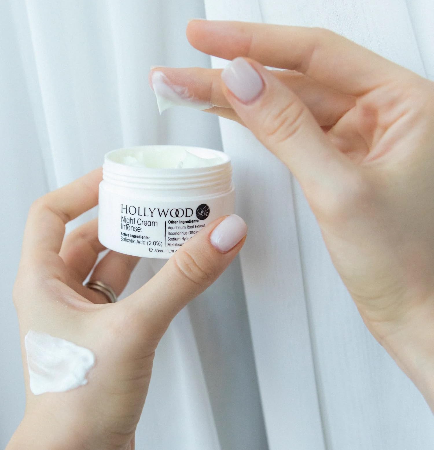 Night Cream INTENSE - ¡2% de Ácido Salicílico! Tratamiento nocturno para el acné. 400% más FUERTE que cremas para el acné regulares. Envase de 50ml (4 Bottles)