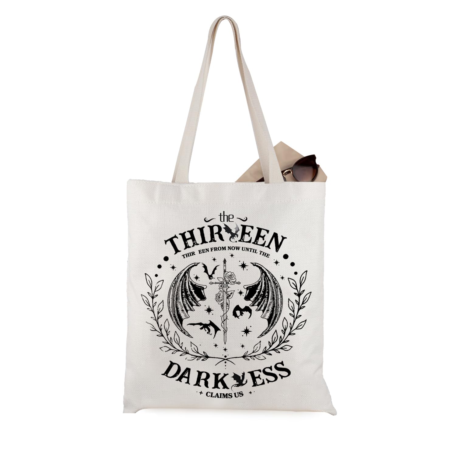 WCGXKO TOG Inspired The Thirteen From Now Until The Darkness Claims Us Book Lover Book Bag Tote Bag