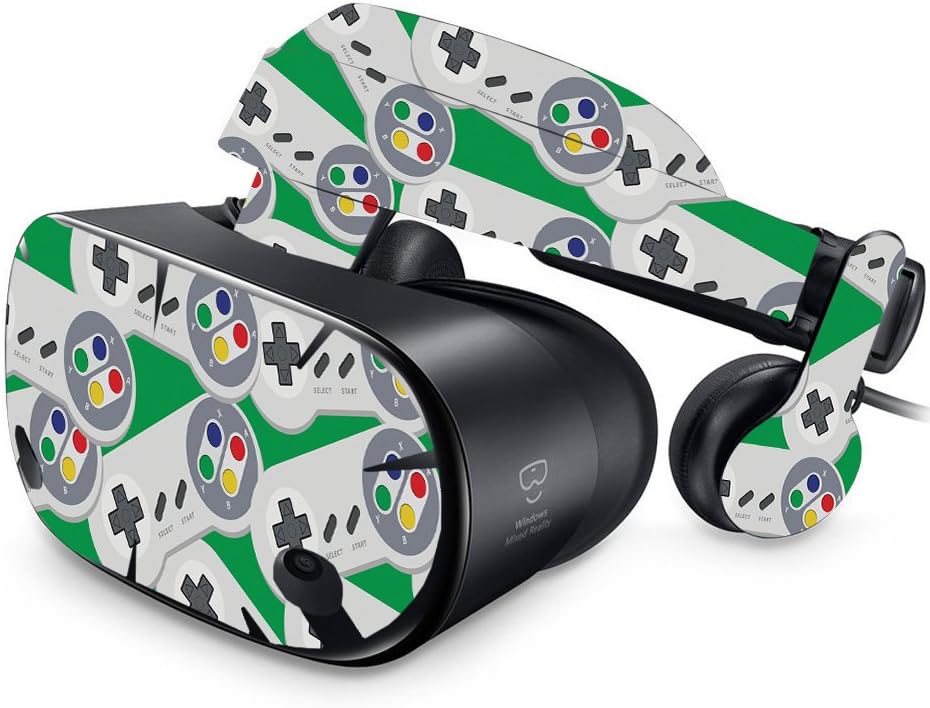 MightySkins Skin Compatible with Samsung Odyssey VR - Retro Controllers 1 | Protective, Durable, and Unique Vinyl Decal wrap Cover | Easy to Apply, Remove, and Change Styles | Made in The USA