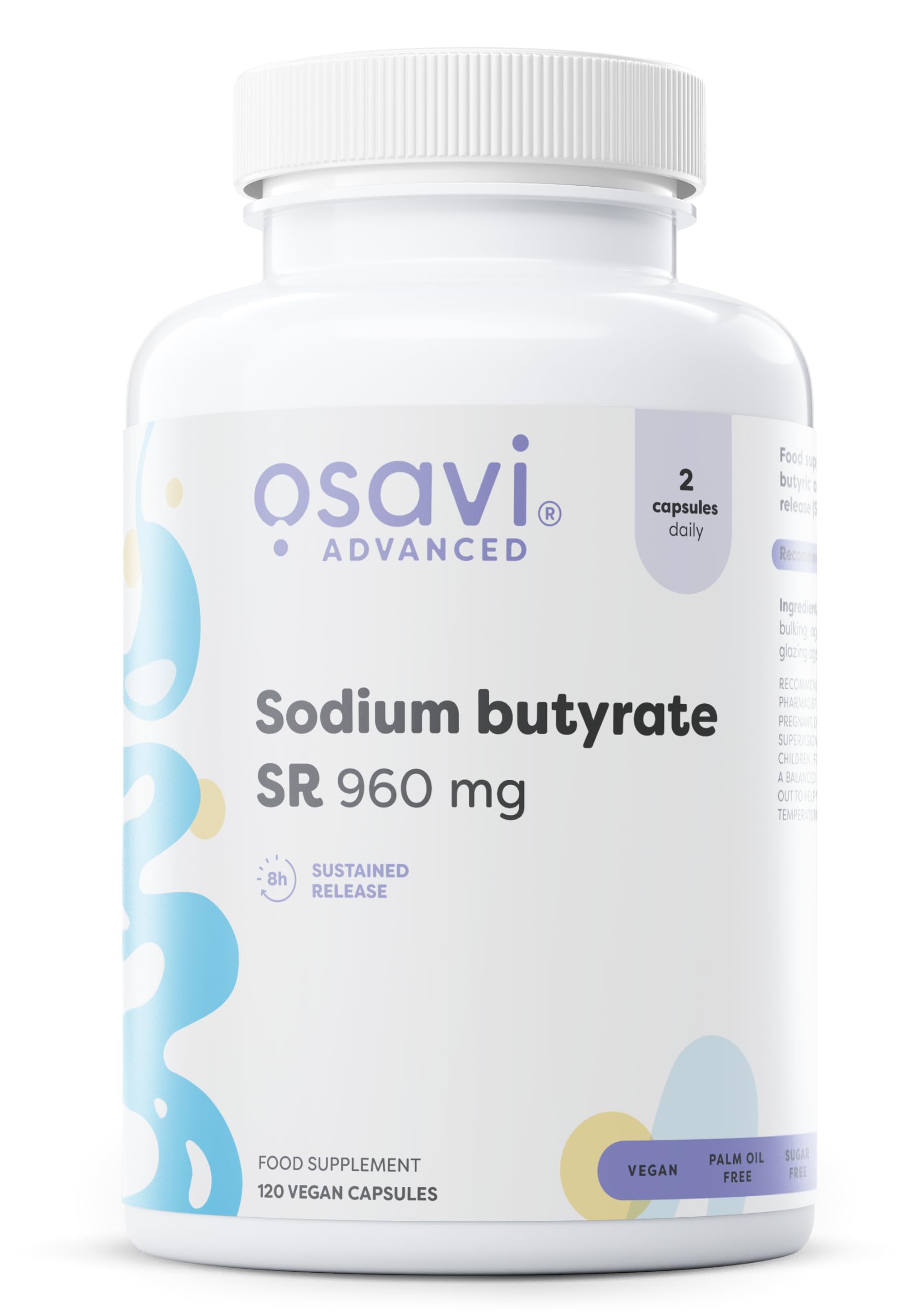 Osavi Sodium Butyrate Sr 960Mg - 120 Vegan Capsules