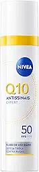 NIVEA Q10 Antissinais Fluido Diário FPS 50 40ml - com GLYCOSTOP™ e Q10 Puro