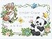 Dimensions Stamped Cross Stitch Kit Baby Animals Birth Record Personalized Baby Gift, 12" x 9"