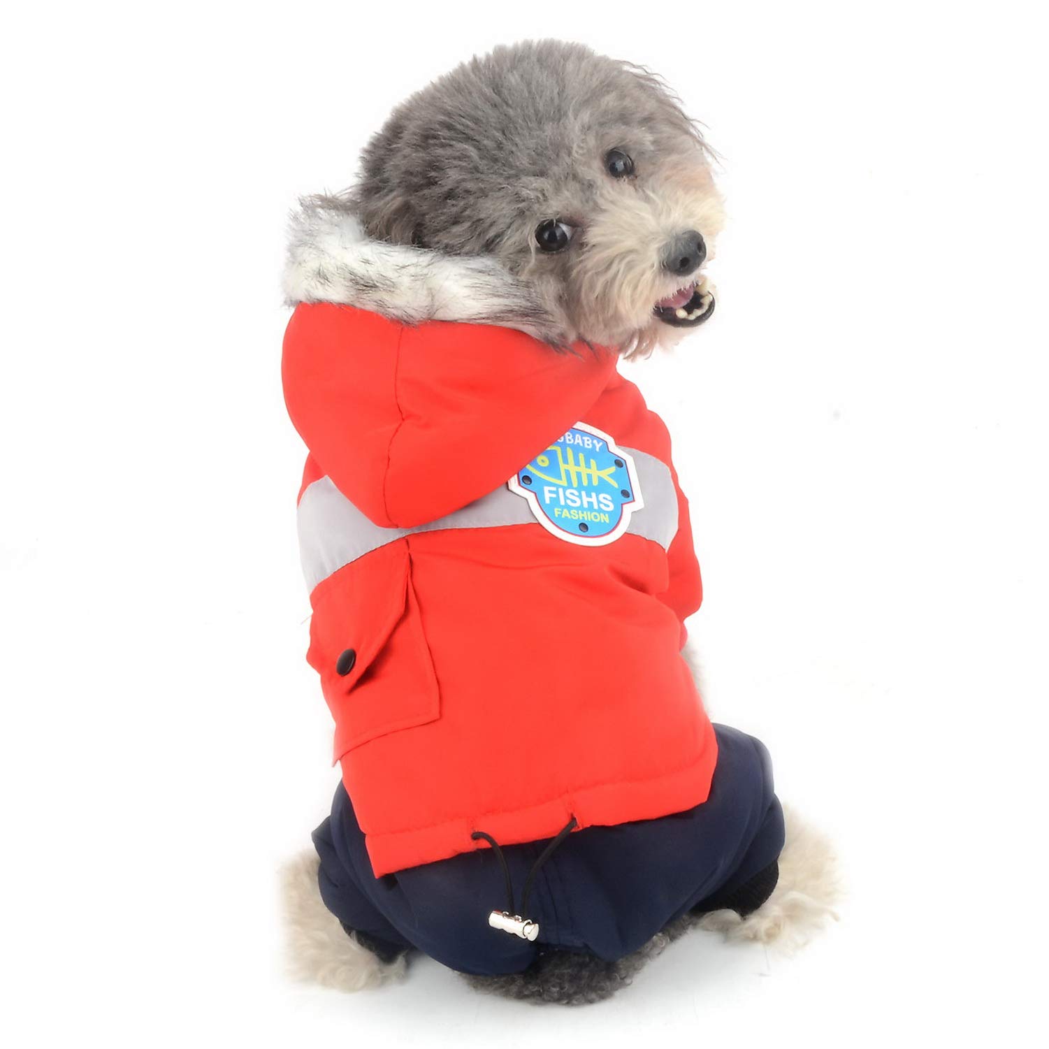 Amazon | ZUNEA ペット服 犬 ダウン つなぎ あたたかい 防寒 コート