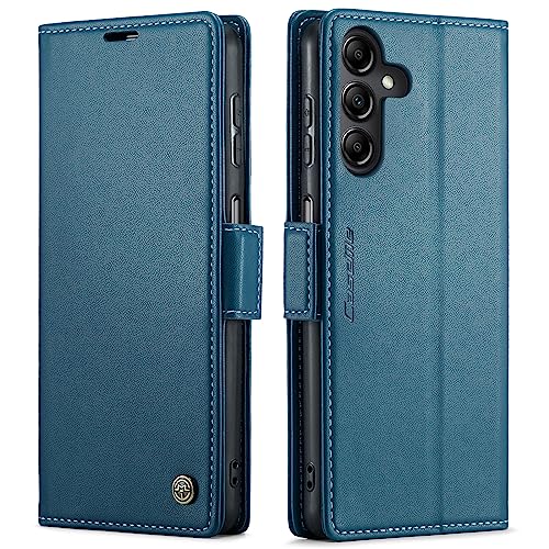 Etui pour Samsung Galaxy A15 anti piratage bancaire rfid avec rangement cartes rabat aimanté