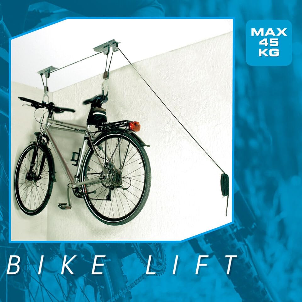URBNLIVING Fiets Plafond Mount Max 45Kg Fiets Hijsen Systeem Opknoping