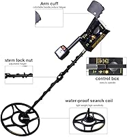 Vista 4 de ALLOSUN Detector de metales para adultos Hunter Buscador de monedas Golden Digger alta precisión impermeable detectores de metales dos modos Cazador