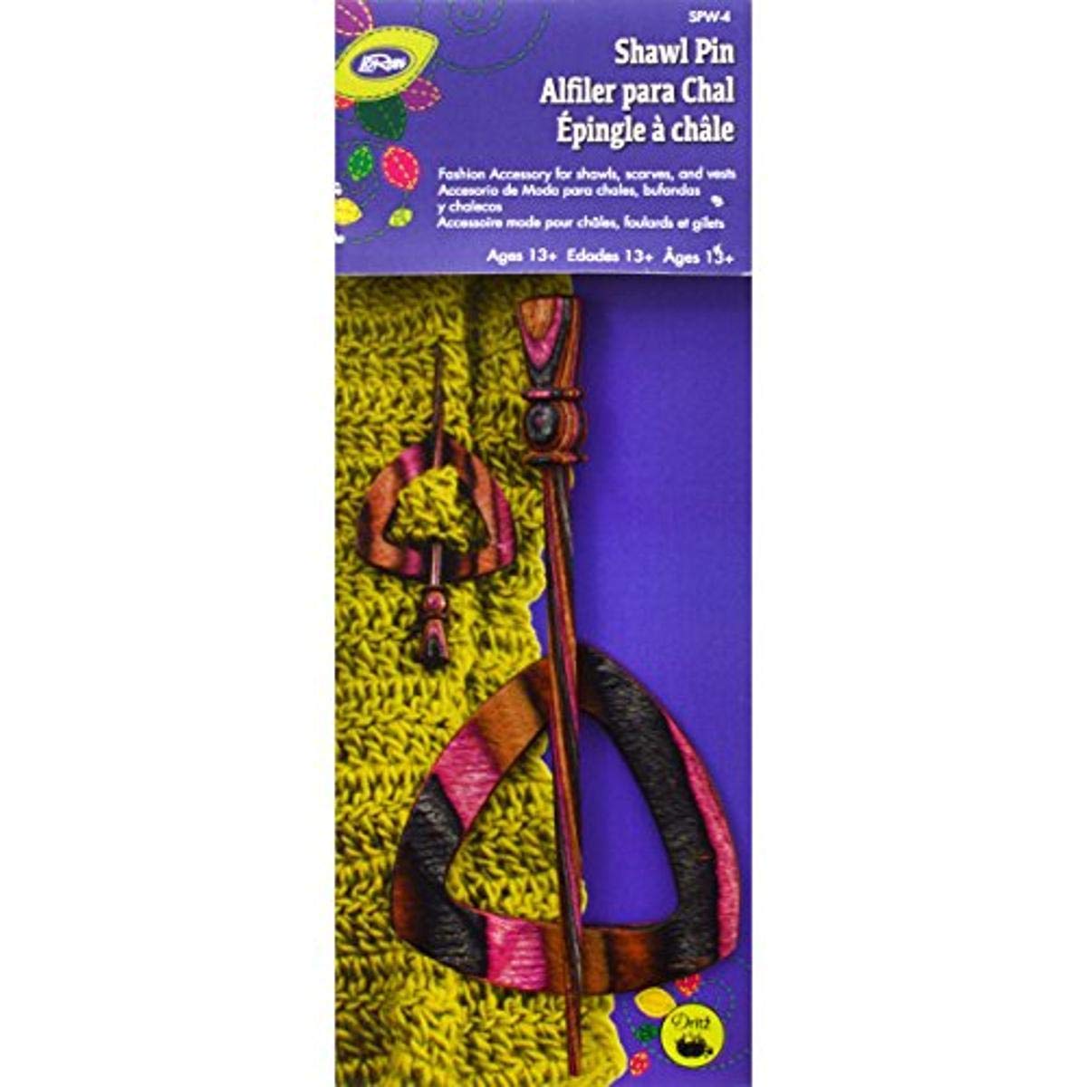 Dritz Madera Chal Pin-Electra