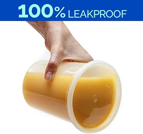 Miniatura 4 de Contenedores de delicatessen con tapas, recipientes de almacenamiento de alimentos, recipientes transparentes para congelador, paquete de 36