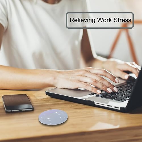 Miniatura 5 de Piedra de palma de ópalo, piedra de preocupación de cristal para alivio de ansiedad y estrés, piedra de palma de cristal curativo para el equilibrio