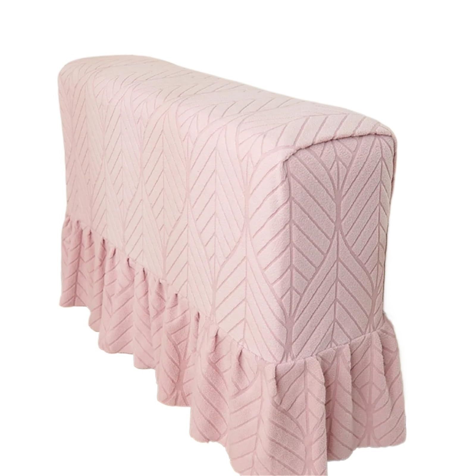 Bryske 4pcs Jacquard Armrest Slipcover Stretch Chair Covers Armchair Sofa Furniture Protector For Living(Pink)