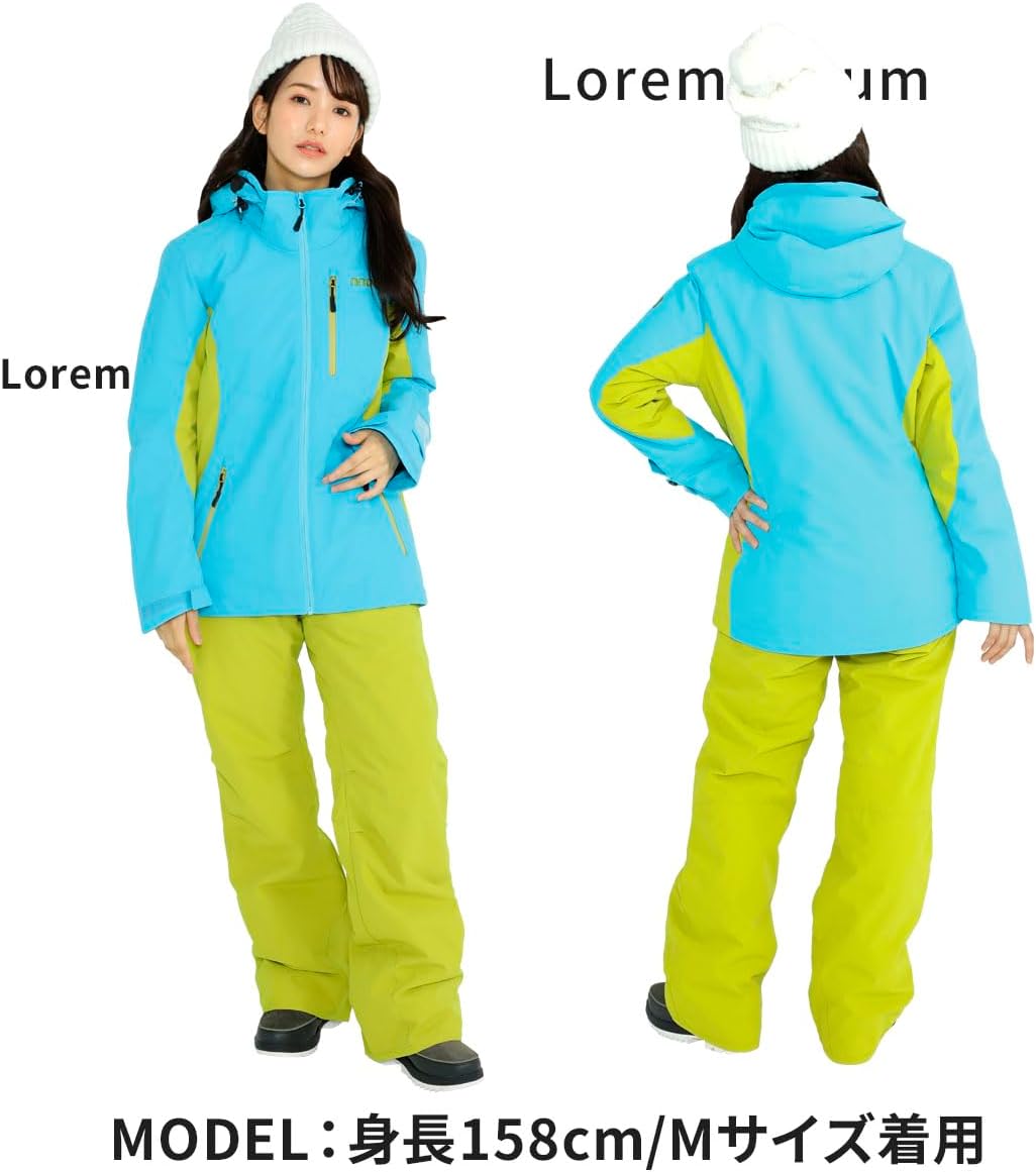 NNOUM（ノアム） スキーウェア レディース 上下セット 動きやすい