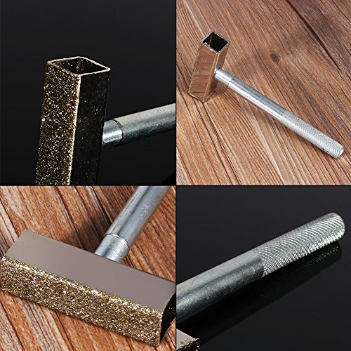 Acogedor Diamond Grinding Wheel Dresser，Diamond Stone Dresser Tool with Flat Diamond Coated for Truing Grinding & Deburring Wheels