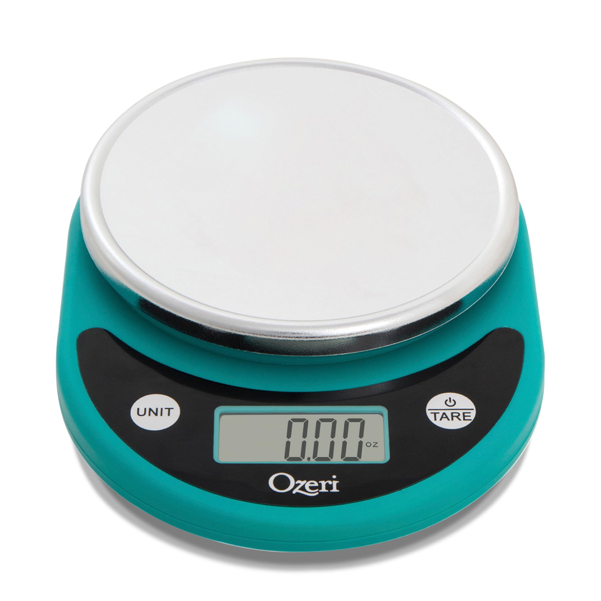Ozeri Pronto - Bilancia digitale multifunzione da cucina e cibo, in policarbonato, colore: Blu foglia di tè
