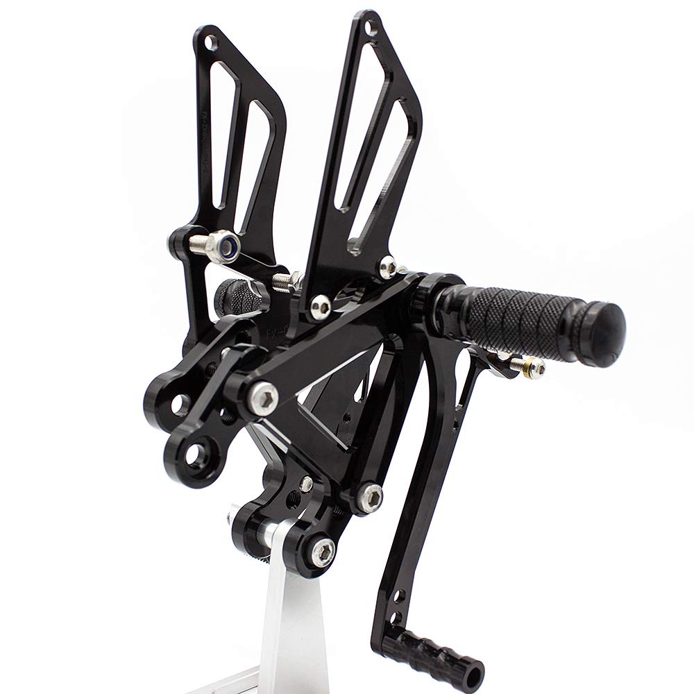 Amazon.com: CNC ZX6R 03-04Motorcycle Adjustable Rearsets Foot Pegs