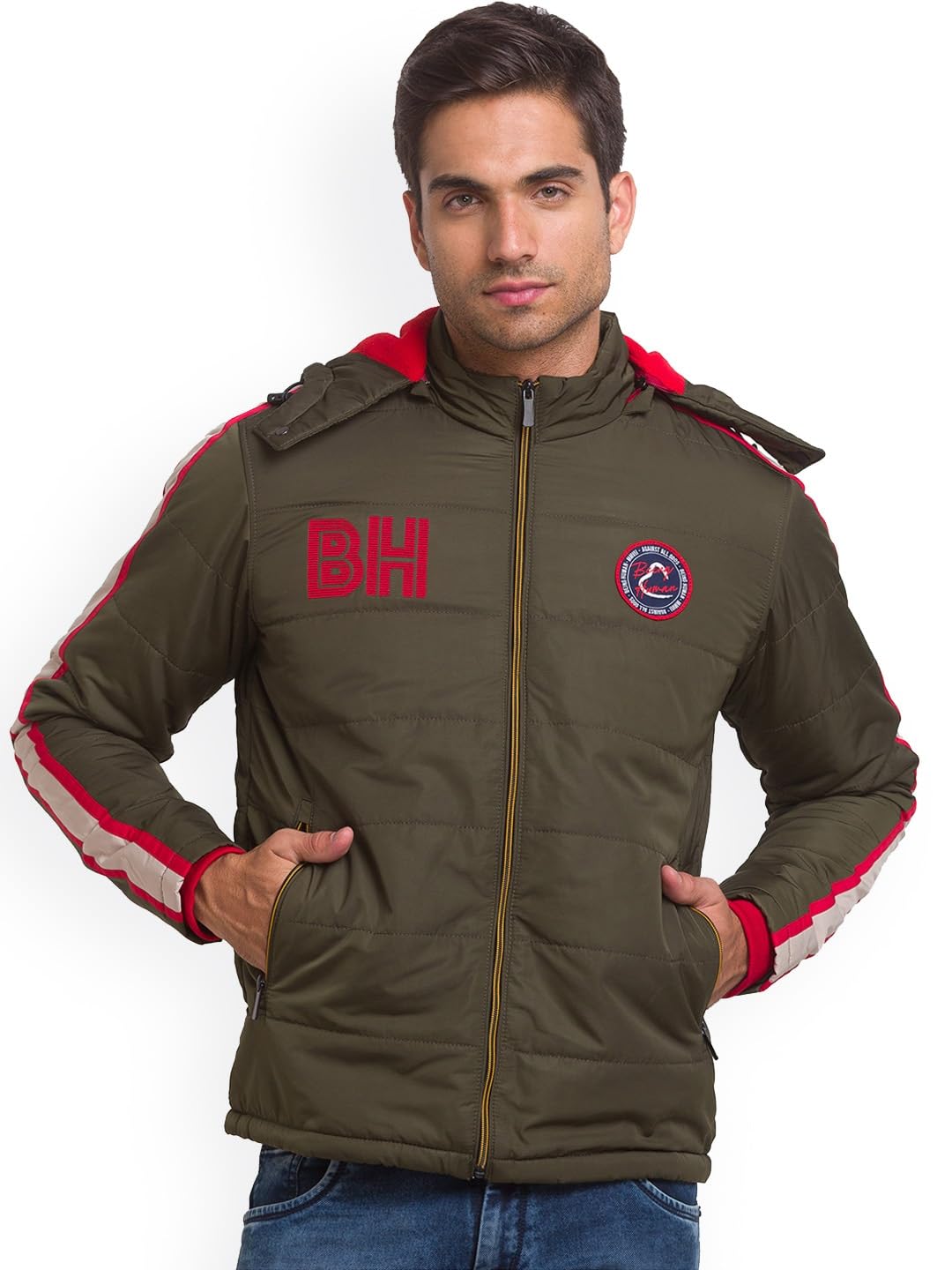 being human Olive Men Jacket-picture-11