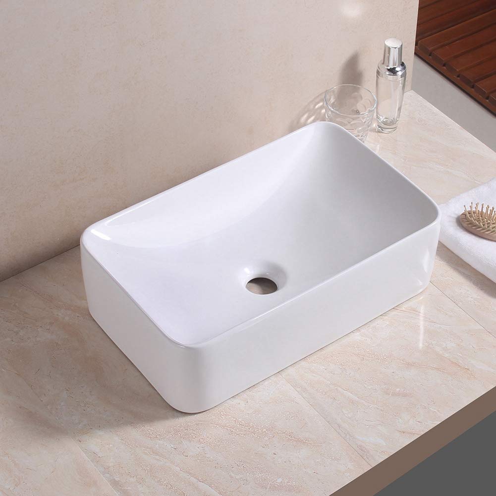 Buy Bathroom Sink Countertop Basin Wash Basin Rectangle Ceramic
