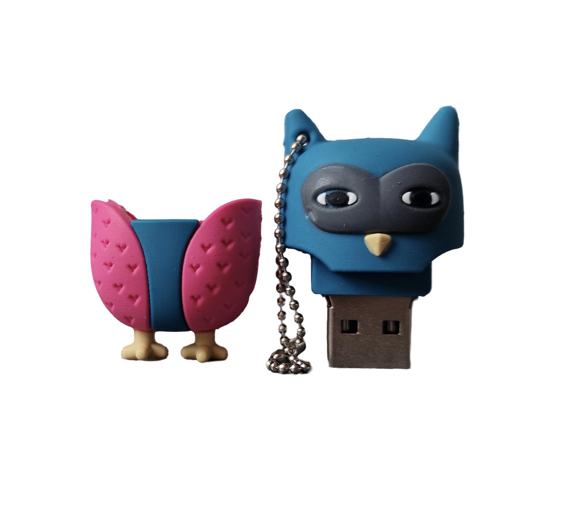 Ulticool - Búho 8 GB - Owl - Memoria Almacenamiento de Datos – USB Flash Pen Drive Memory Stick - Rosa y Azul — view 2