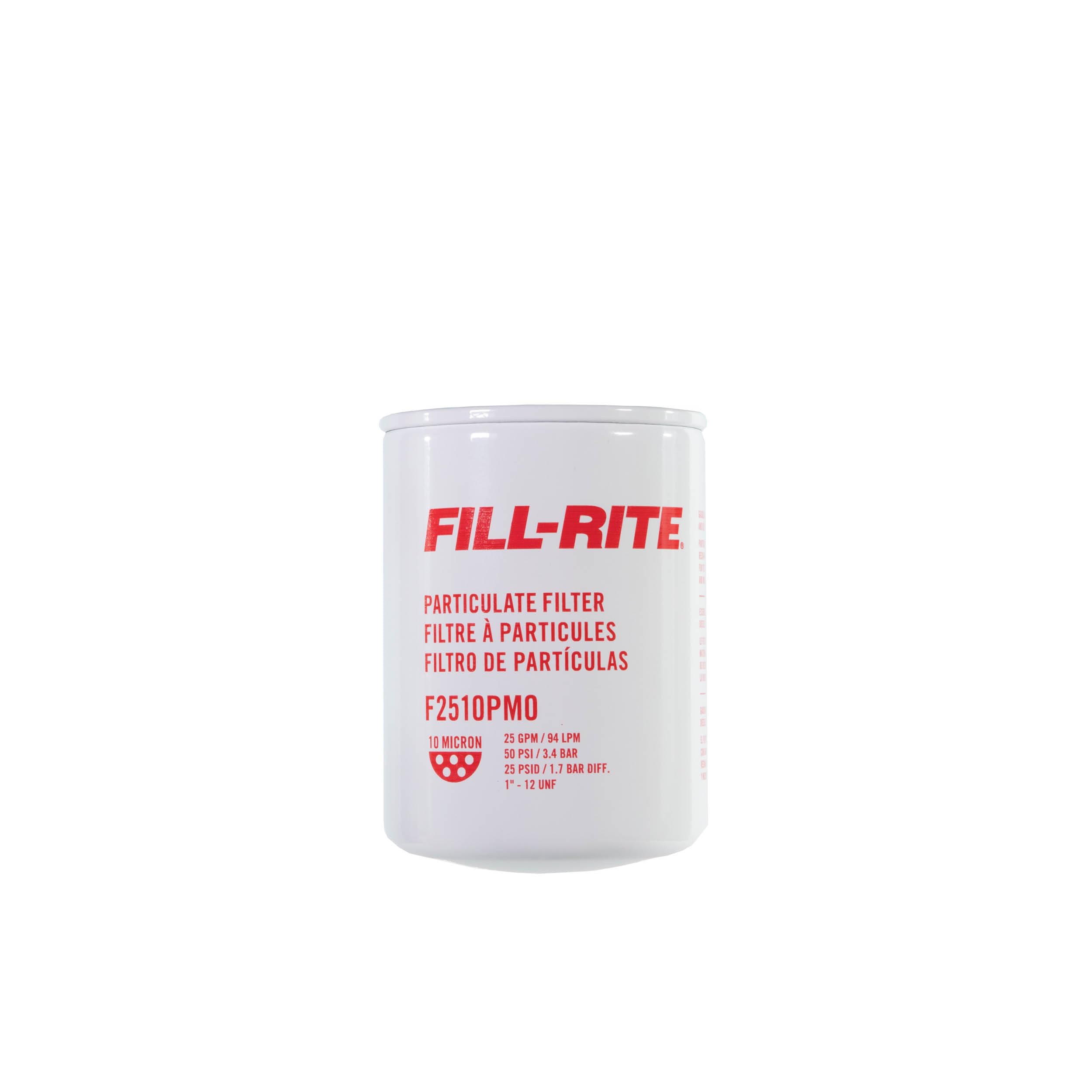 Fill-Rite F2510PM0 1" - 12 UNF 25 GPM (94 LPM) 10 Micron Particulate Spin-On Multi Fuel Filter
