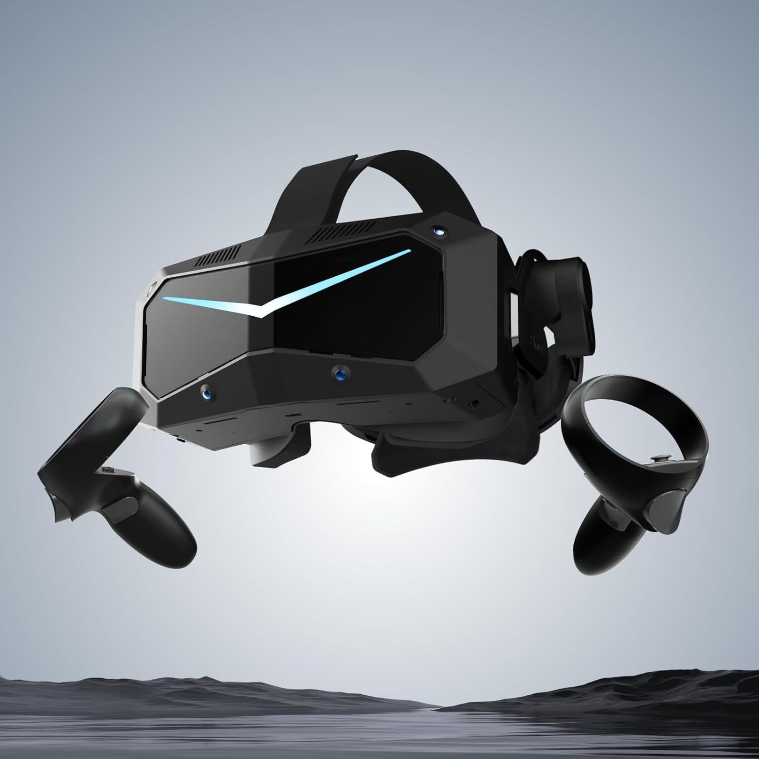 Pimax Crystal Super VR Headset, 3840x3840 per Eye, Ultrawide, 140° FOV, Eye- Tracking, Ultra-Sharp for Flight & Racing Simulators & Gaming, DP Connection with PC