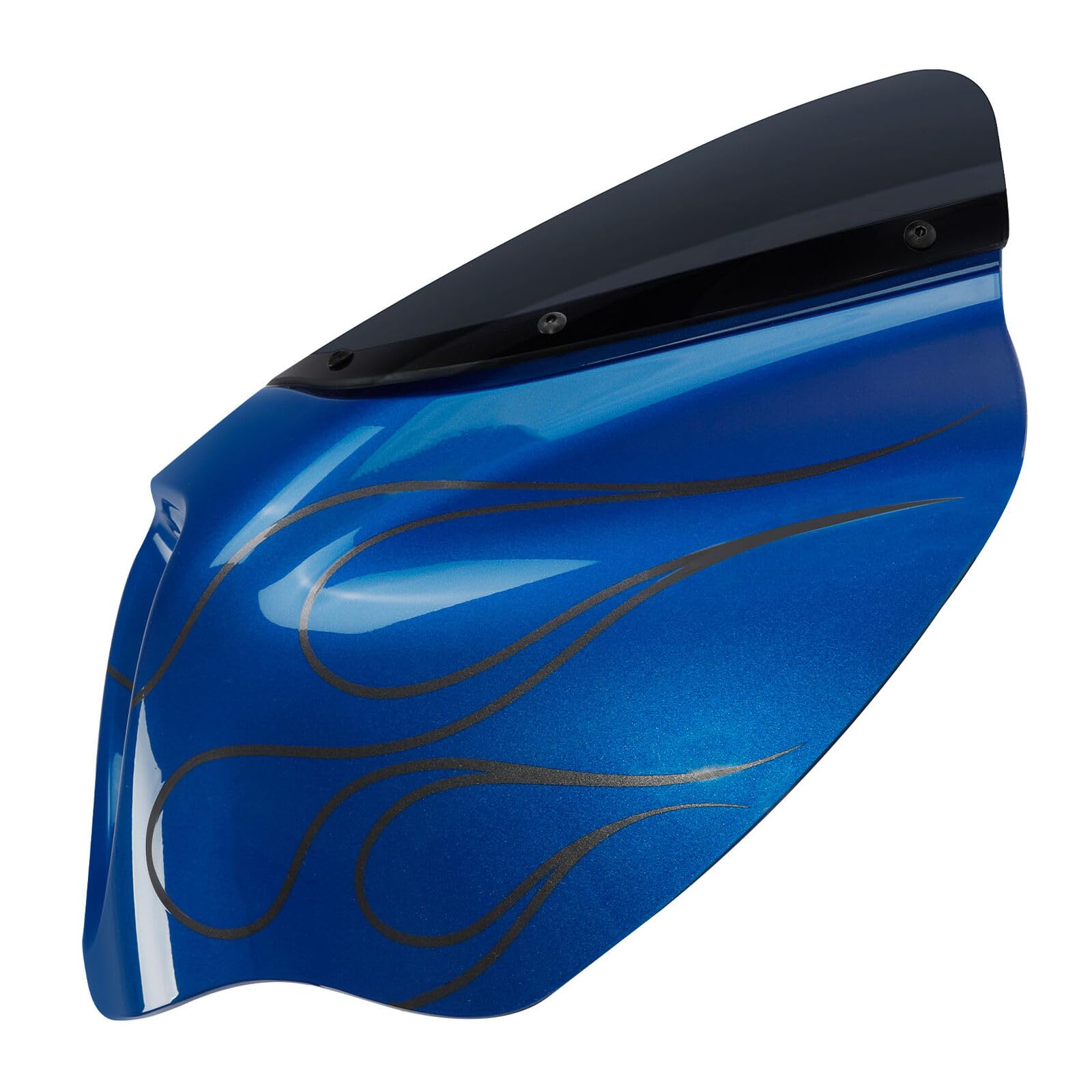 Front Headlight Quarter Fairing Windshield Fit For Harley Softail Low Rider FXLR Street Bob FXBB 2018-2020 Low Rider S FXLRS 2020-2025 Softail Standard FXST 2020-2024 Electric Blue