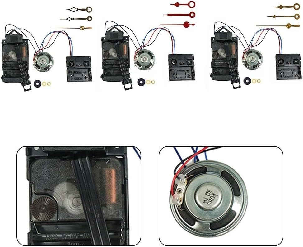 A Must Have for Crafters DIY Wall Clock Mechanics featuring a Silent Operation and Stylish Hand Replacements (C)
