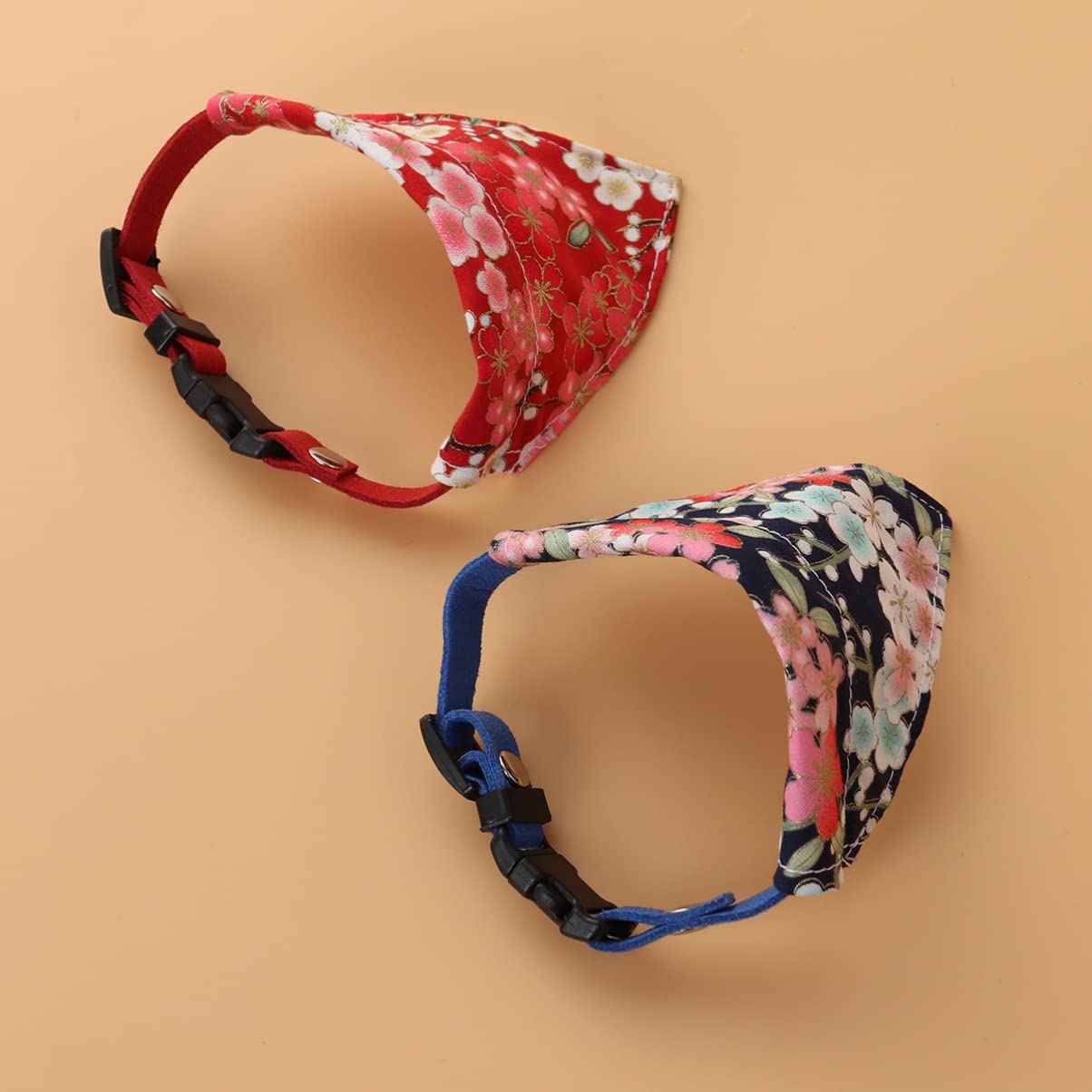 minkissy 6pièces Bandana Chien Triangle Motif Ajustable Accessoires Animaux Modèles Aléatoires