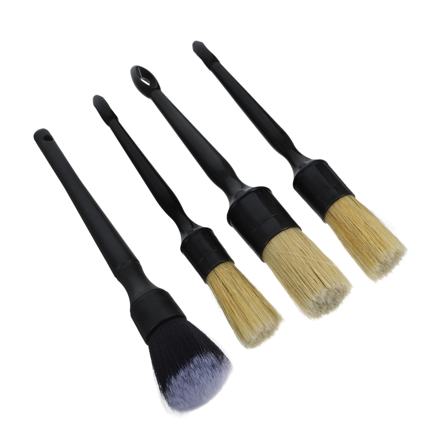 SOLUSTRE Hair Detail Brush Set Car Dust Cleaner Auto Detailing Interior Brush Kit